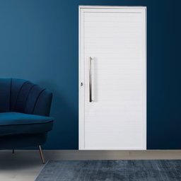 Porta Lambril de Alumínio Direita 210 x 80cm com Puxador Linha Veneza Esquadrias Bergamo - 2
