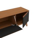 Ver imagem 7 de Rack Kappesberg 3 Portas Canela/preto Fosco 218cm