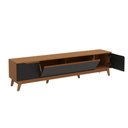 Ver imagem 6 de Rack Kappesberg 3 Portas Canela/preto Fosco 218cm