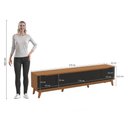 Ver imagem 4 de Rack Kappesberg 3 Portas Canela/preto Fosco 218cm