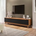 Ver imagem 1 de Rack Kappesberg 3 Portas Canela/preto Fosco 218cm