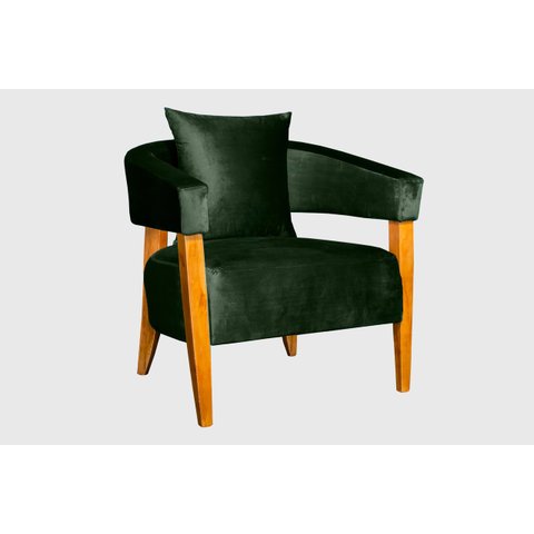 POLTRONA DECORATIVA VALENTINA LUXO DORA BELA - 0130 Verde Musgo