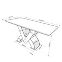 Ver imagem 3 de Conjunto Sala de Jantar Mesa Retangular Novita com 6 Cadeiras Iza