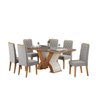 Conjunto Sala de Jantar Mesa Retangular Novita com 6 Cadeiras Iza - 2