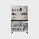 Ver imagem 3 de Kit de Cozinha Rose Compacta 6 Portas 1 Gaveta - Itatiaia: Branco