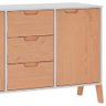 Kit Roupeiro 2 Portas E Comoda Branco Pinus Hec Branco Pinus - 3
