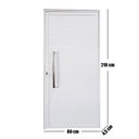 Ver imagem 3 de Porta Lambril de Alumínio Esquerda 210 X 80cm com Puxador Linha Veneza Esquadrias Bergamo