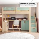 Ver imagem 6 de Cama Alta Infantil/Juvenil Star Plus Office Multifuncional Casatema MadeiraOriginals
