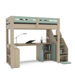 Cama Alta Infantil/Juvenil Star Plus Office Multifuncional Casatema - 7