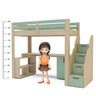 Cama Alta Infantil/Juvenil Star Plus Office Multifuncional Casatema - 4