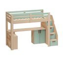 Ver imagem 2 de Cama Alta Infantil/Juvenil Star Plus Office Multifuncional Casatema MadeiraOriginals