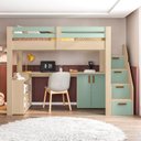 Ver imagem 7 de Cama Alta Infantil/Juvenil Star Plus Office Multifuncional Casatema MadeiraOriginals