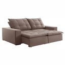 Ver imagem 2 de Sofá 4 Lugares Retrátil e Reclinável Super Pilow 200cm Paris Veludo  