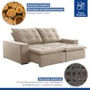 Ver imagem 6 de Sofá 4 Lugares Retrátil e Reclinável Super Pilow 200cm Paris Veludo  