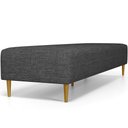 Ver imagem 7 de Puff Decorativo Sala de Estar Bali W01 Pés Palito 210x60cm Linho Cinza Escuro - Lyam Decor