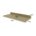 Ver imagem 2 de Tampo de Cozinha Modulado Cz-3326 120cm Carvalho - Tecno Mobili