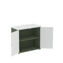 Ver imagem 5 de Armário Baixo para Escritório 2 Portas com Fechadura Sávia e Branco