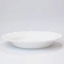 Ver imagem 3 de Prato Fundo Pétala Nadir 23,5 cm em Vidro Opaline Branco - Kit com 12 Unidades