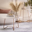 Ver imagem 5 de Conjunto 2 Mesa de Centro e Apoio Liz Sala Moderno Off White