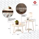 Ver imagem 3 de Conjunto 2 Mesa de Centro e Apoio Liz Sala Moderno Off White