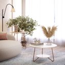 Ver mais imagens de Conjunto 2 Mesa de Centro e Apoio Liz Sala Moderno Off White