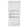 Porta Lambril de Alumínio Direita 210 x 80cm com Friso Linha Veneza Esquadrias Bergamo - 1