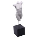 Ver imagem 1 de Escultura Decorativa Corpo Feminino em Poliresina Branco 28x7 Cm M02 - D'Rossi