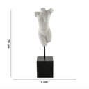Ver imagem 5 de Escultura Decorativa Corpo Feminino em Poliresina Branco 28x7 Cm M02 - D'Rossi