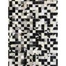 Tapete de Couro Cercal - Preto e Branco Malhado - 300 x 400 - 3