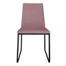 Kit 4 Cadeiras de Jantar Lille Base Aramado Preta Veludo Rosê - Montanaris Decor - 2