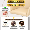 Ver mais imagens de Poltrona Giratória Diamante Corino Base Cromada Regulagem de Altura Escritório Recepçãohome Office