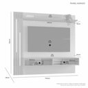 Ver imagem 2 de Painel Agrado para TV 65" 170cm MDF com LED Off White JCM Movelaria
