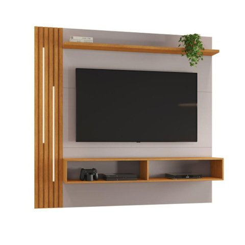 Painel Agrado para TV 65" 170cm MDF com LED Off White JCM Movelaria