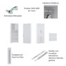 Guarda Roupa Modulado Solteiro de Canto com Escrivaninha Alpes Luciane M04 - Branco - 3