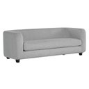 Ver imagem 1 de Sofá 3 Lugares Luxo Recepção Escritorio Sala Veneza 180cm Linho - Adj Decor Cor Cinza Claro