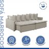 Sofa Cama Retratil e Reclinavel 220Cm Marrocos - 7