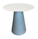 Ver imagem 1 de Mesa de Apoio Cone Base Cimento Texturizado - Tampo Off White 50 cm Altura 60 cm Personal Decor Desi