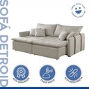 Ver imagem 7 de Sofa Cama Retratil e Reclinavel 220cm Detroid Yescasa