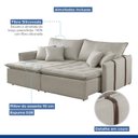 Ver imagem 6 de Sofa Cama Retratil e Reclinavel 220cm Detroid Yescasa