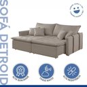 Ver imagem 7 de Sofa Cama Retratil e Reclinavel 220cm Detroid Yescasa
