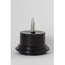 Ver imagem 6 de Pé para Sofá 3,3cm Preto Redondo Kit 4 Unidades
