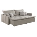 Ver imagem 2 de Sofa Cama Retratil e Reclinavel 220cm Detroid Yescasa Linho