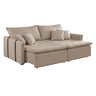 Sofa Cama Retratil e Reclinavel 220cm Detroid Yescasa Linho  - 13