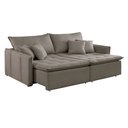 Ver imagem 2 de Sofa Cama Retratil e Reclinavel 220cm Detroid Yescasa Veludo
