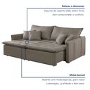 Ver mais imagens de Sofa Cama Retratil e Reclinavel 220cm Detroid Yescasa Veludo