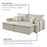 Sofa Cama Retratil e Reclinavel 220cm Detroid Yescasa Veludo   - 5