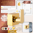 Ver imagem 4 de Acabamento para Registro Geral 50mm Dourado Brilhante Quadrado Alavanca Padrão Fabrimar 1.1/2" - 1.1