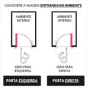 Ver imagem 6 de Porta Lambril de Alumínio 210 X 80cm com Friso Linha Veneza Esquadrias Bergamo Abertura Esquerda