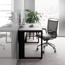 Ver imagem 5 de Plataforma Trabalho Individual com Caixa de Tomadas 135cm Industrial Executive Cinza Sagrado e Preto
