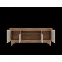 Ver imagem 2 de Rack Ruby para TV 60 Polegadas 158cm com Nicho Off White e Noce Mobiliar Home Shop